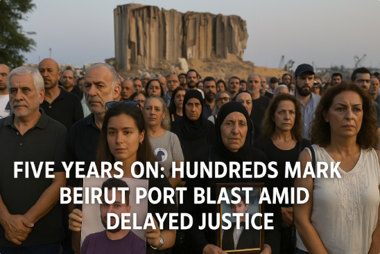 Five Years On: Hundreds Mark Beirut Port Blast Amid Delayed Justice